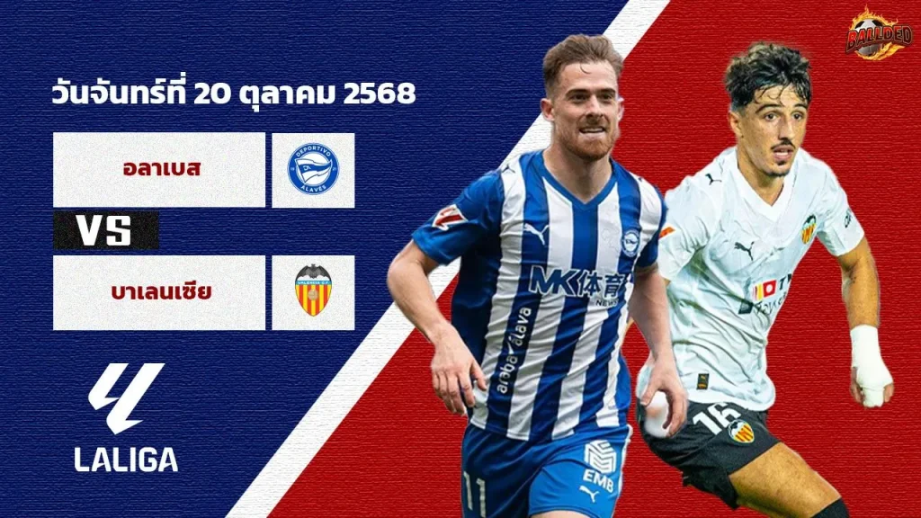 วิเคราะห์บอลวันนี้ อลาเบส vs บาเลนเซีย 20/10/25 | Thscore88