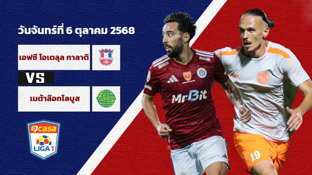 วิเคราะห์บอลวันนี้ โอเตลุล กาลาติ vs เมตาโลโกลบุส บูคาเรสต์ | ทรรศนะบอลวันนี้จาก Thscore88